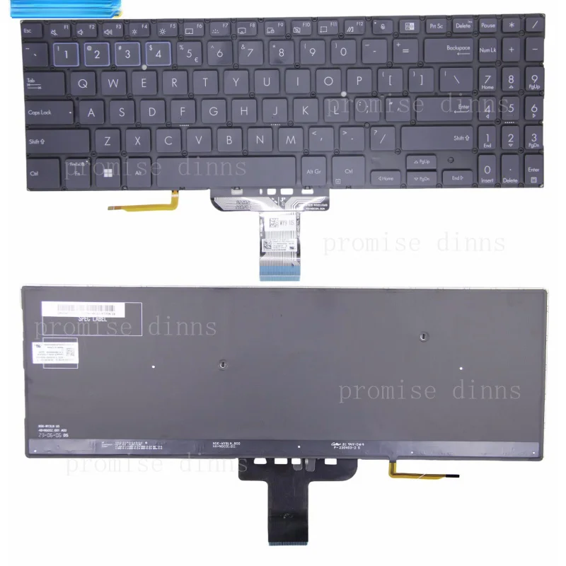M   for ASUS Expertbook B1500 B1500C CEAE P1450 BW450 PX555C US backlit Keyboard