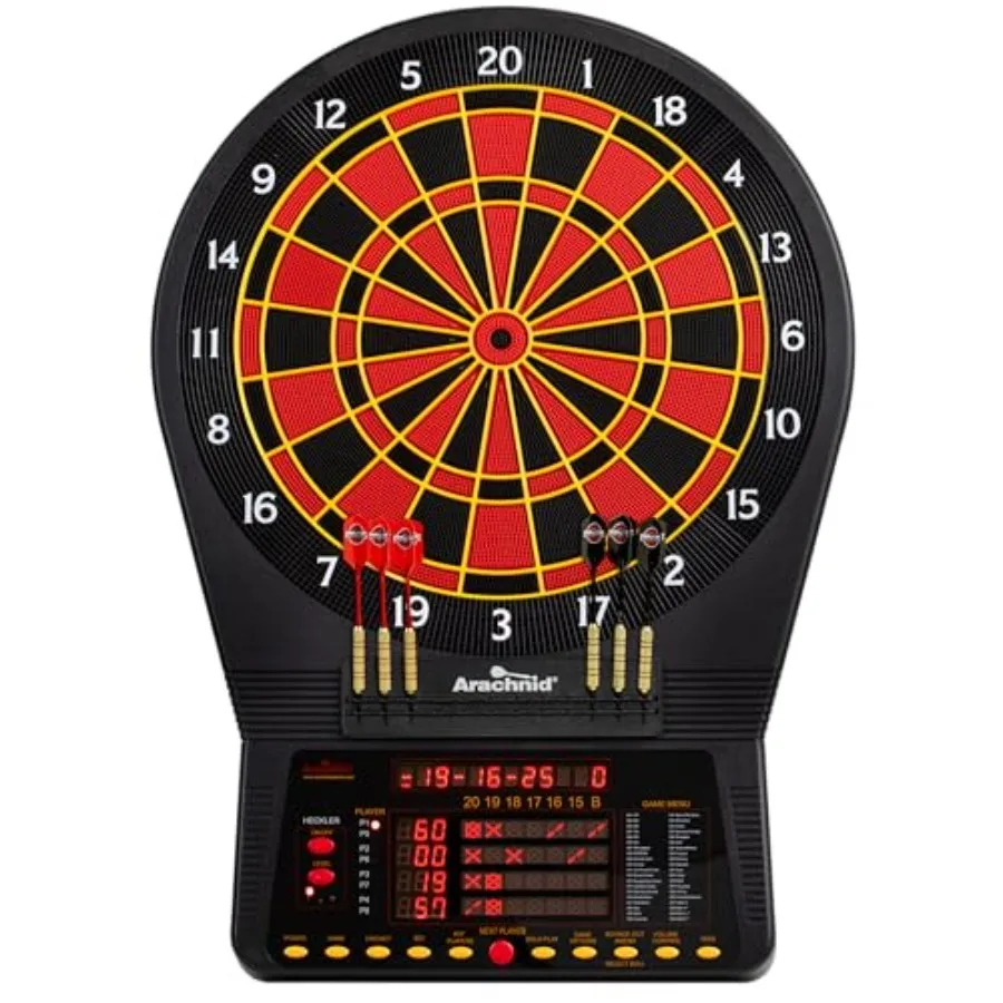 

Cricket Pro Tournament-Quality Dartboard with 35 Games and 318 Variations 6 Cricket Games