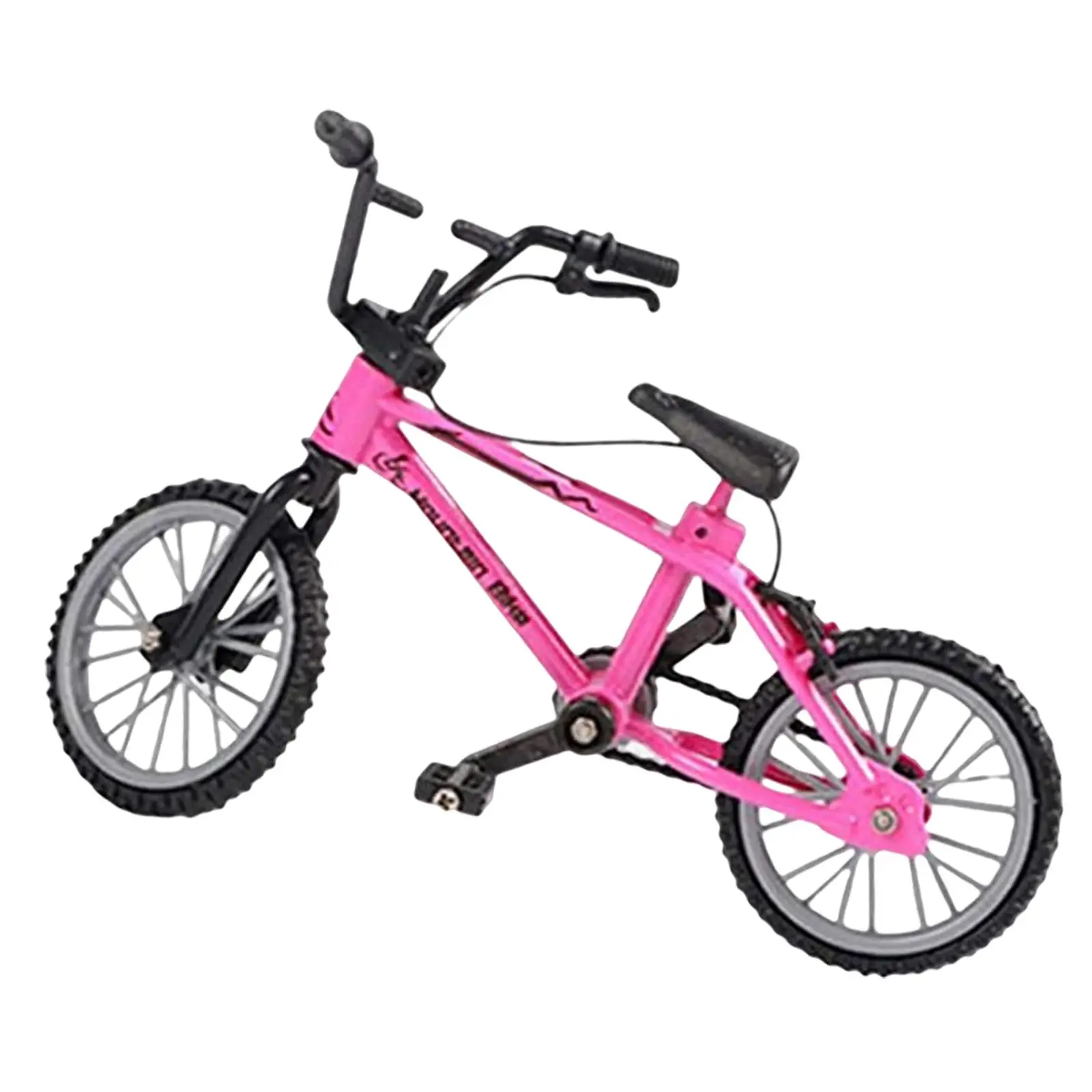 3xMini Bicycle Model for Kids Boys Mini Bicycle Toy for Home Cake Toppers Pink