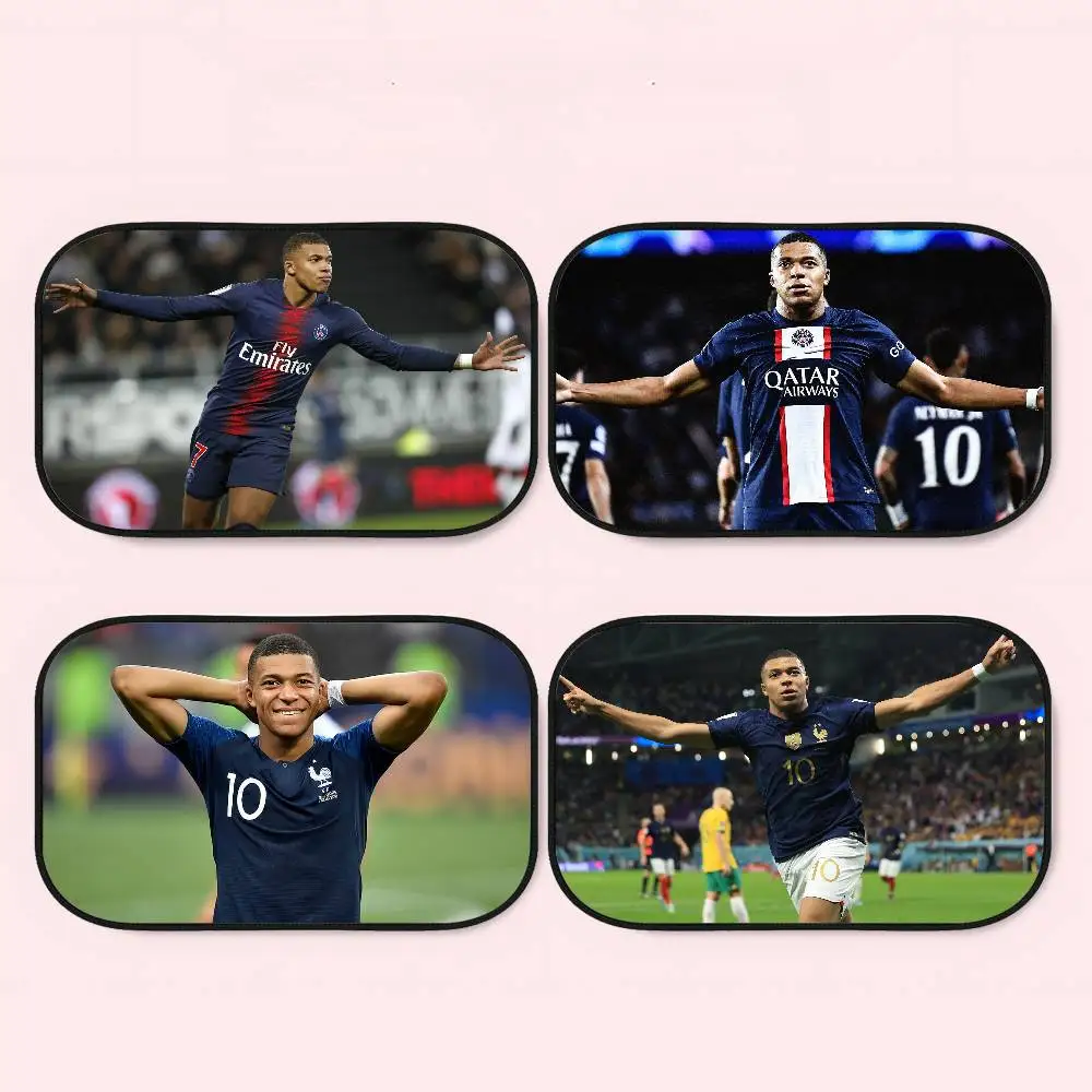 

FootballStar K-Kylian M-Mbappe Sun Shade Cover For Car Side Window Electrostatic Curtains Sun Protection For Baby UV Blocker