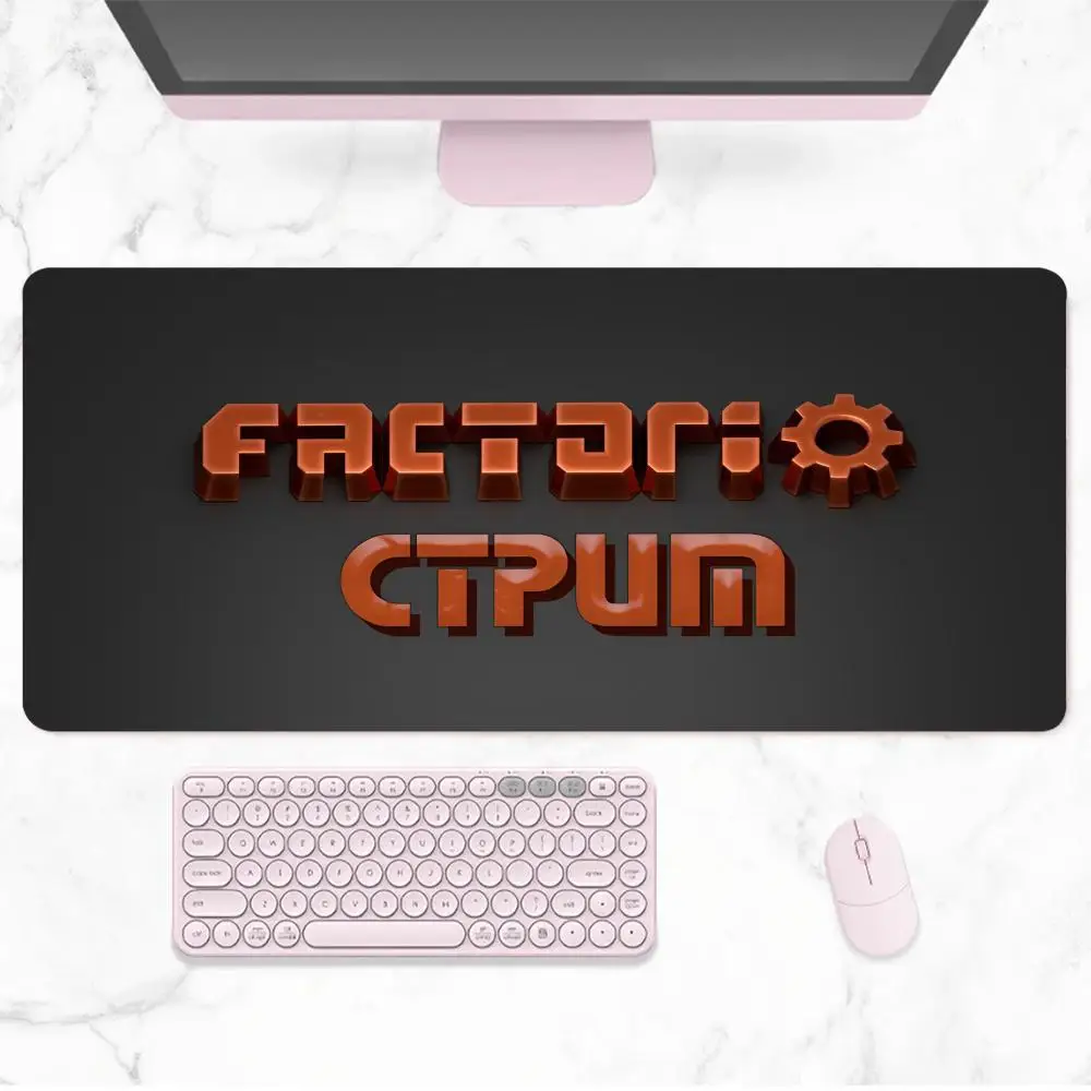 F-Factorio Muismat Rubber Grote Muismat Speltafel Toetsenbord Pad Rubber Tapijt Notebook Muismat