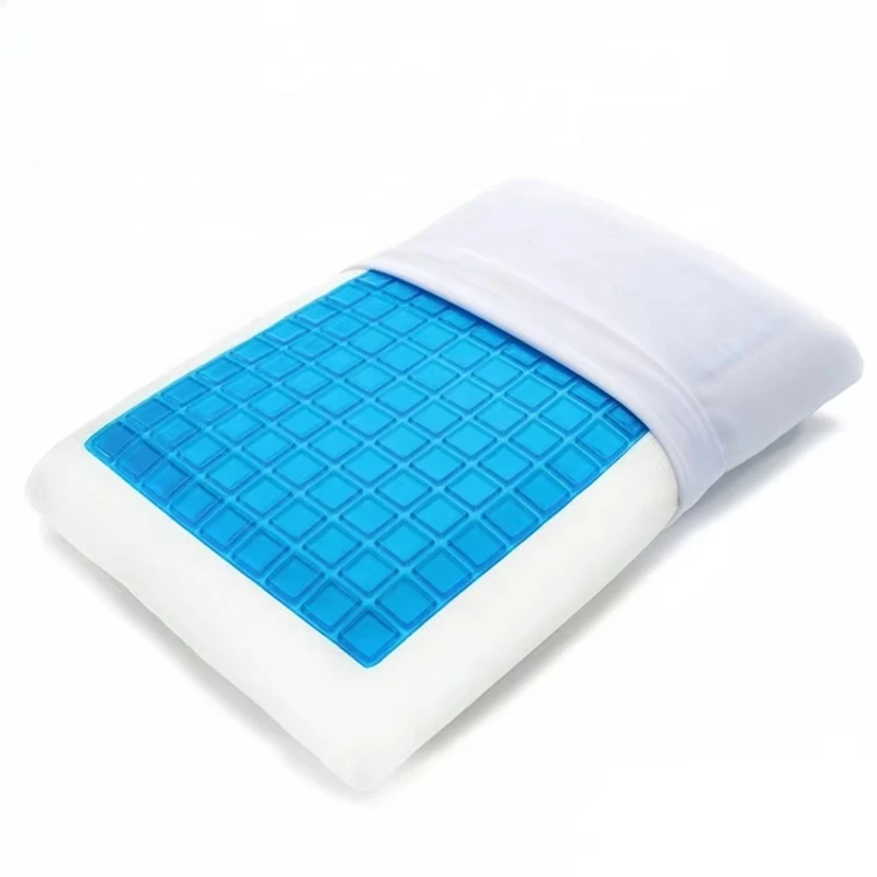 

Comfortable memory foam cooling gel infused head sleeping pillow