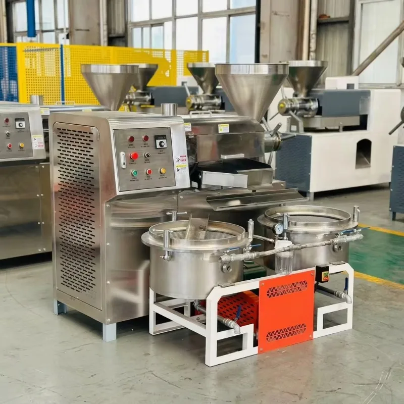 Electric Screw Automatic Oil Press Machine for Vegetable Seed Peanut Sunflower Sesame Oil Making Equipment