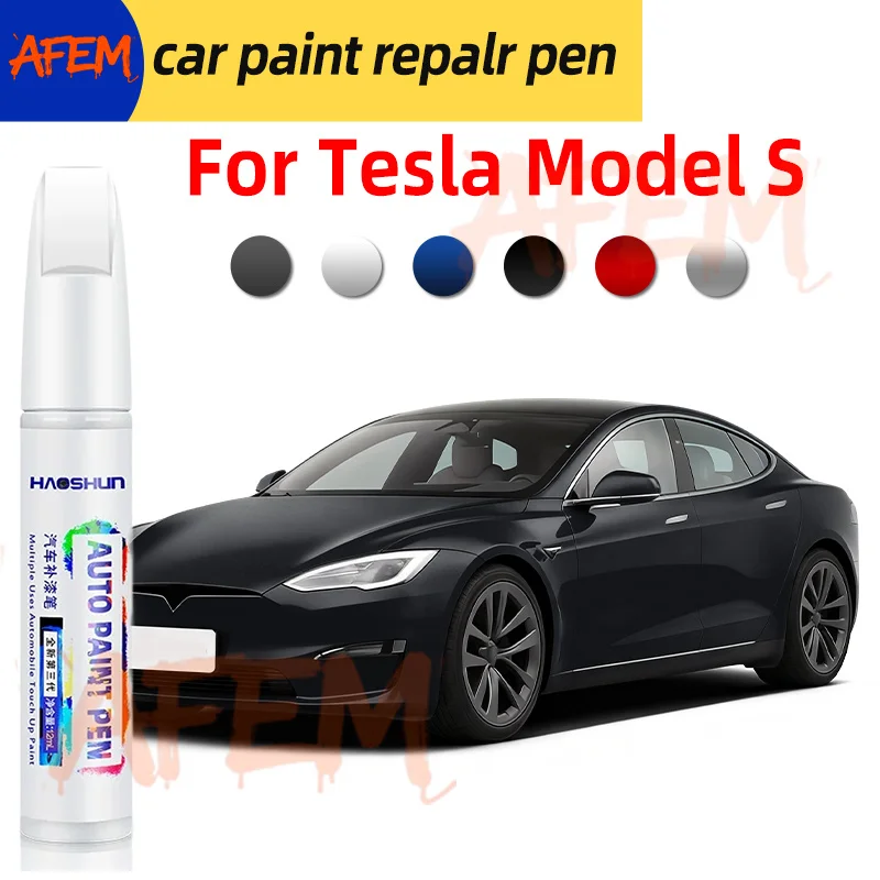 Car Touch Up Paint Pen For Tesla Model S Scratch Repair Body Paint Accessories Black