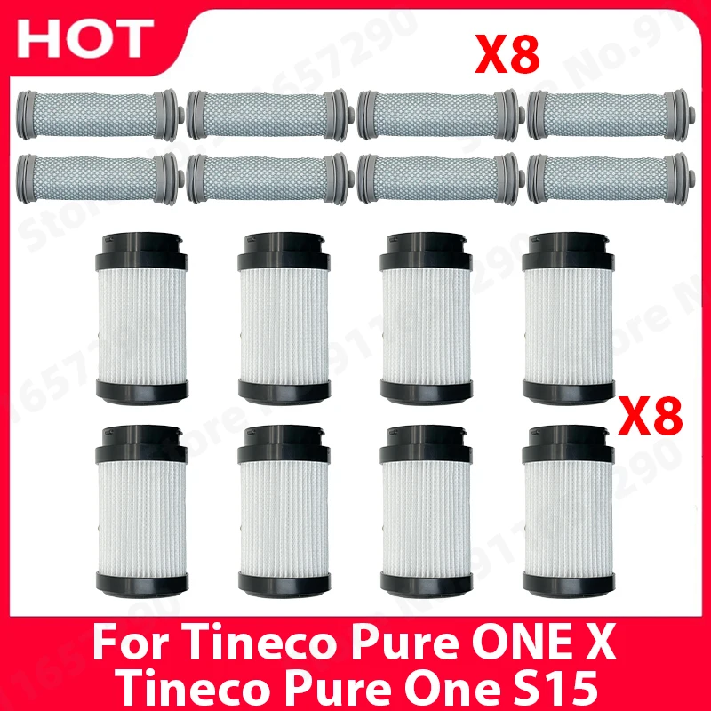 Für Tineco Pure ONE X / Tineco Pure One S15 kabelloser Staubsauger Rollenbürste Vor-HEPA-Filter Staubsauger-Ersatzzubehör