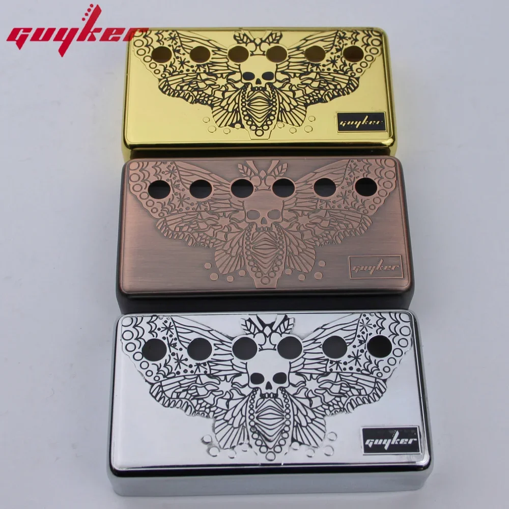 1 Set Humbucker Guitar Pickup Covers Cupronickel Material Skeleton Wings Surface for LP Guitar Parts 50 52MM