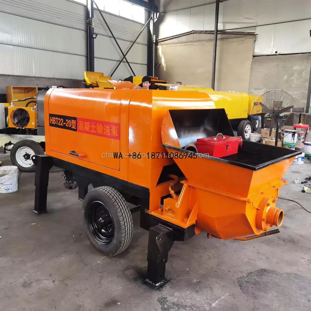 Factory Price Small Concrete Machinery Trailer Mounted Self Loading Mobile Concrete Mixer Trailer Mobile Concrete Pump