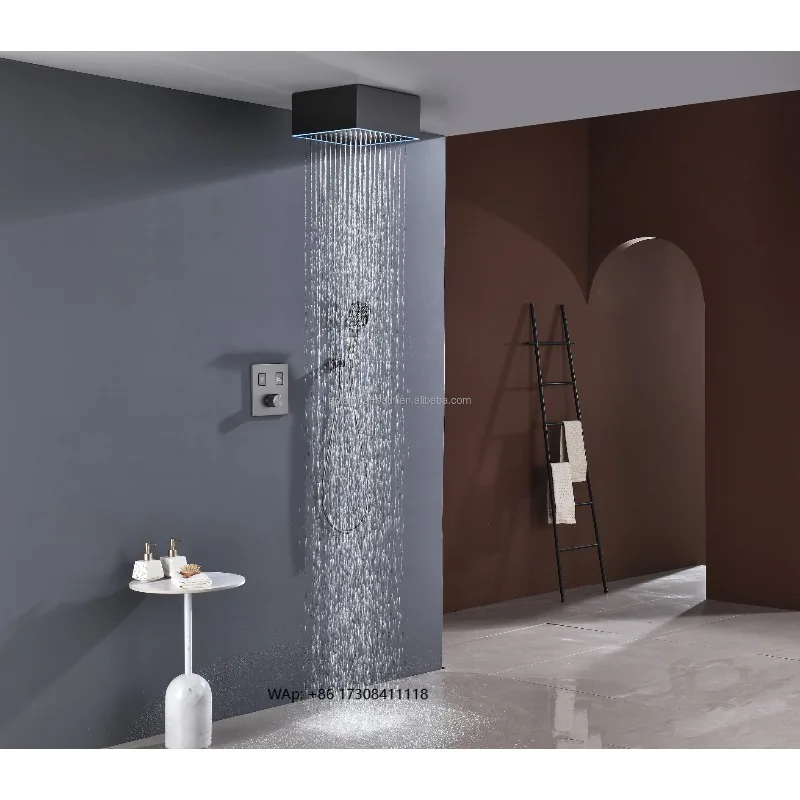 

Потолочная душевая система для ванной комнаты Смесители для ванны и душа Настенный смеситель для отеля с дождевой насадкой и скрытым смесителем для душа