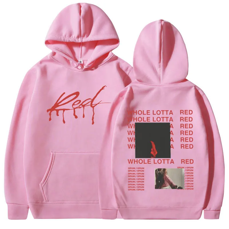 Rapper Playboi Carti Hoodie Album Whole Lotta Red Opium Merch Sweatshirt Men Women Fashion Hip Hop Oversized Pullover Streetwear #4