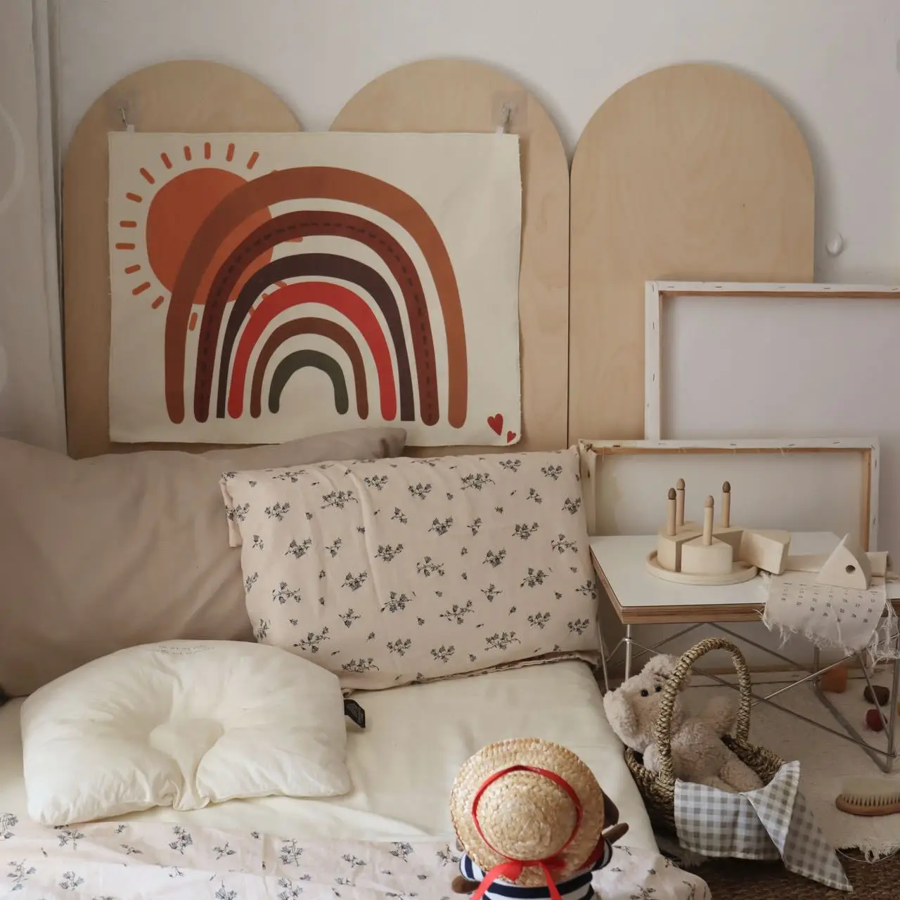 

Ins Style Children's Room Rainbow Hanging Painting Bedside Bedroom Decoration Baby Photo Props Tapestry Wall Cloth