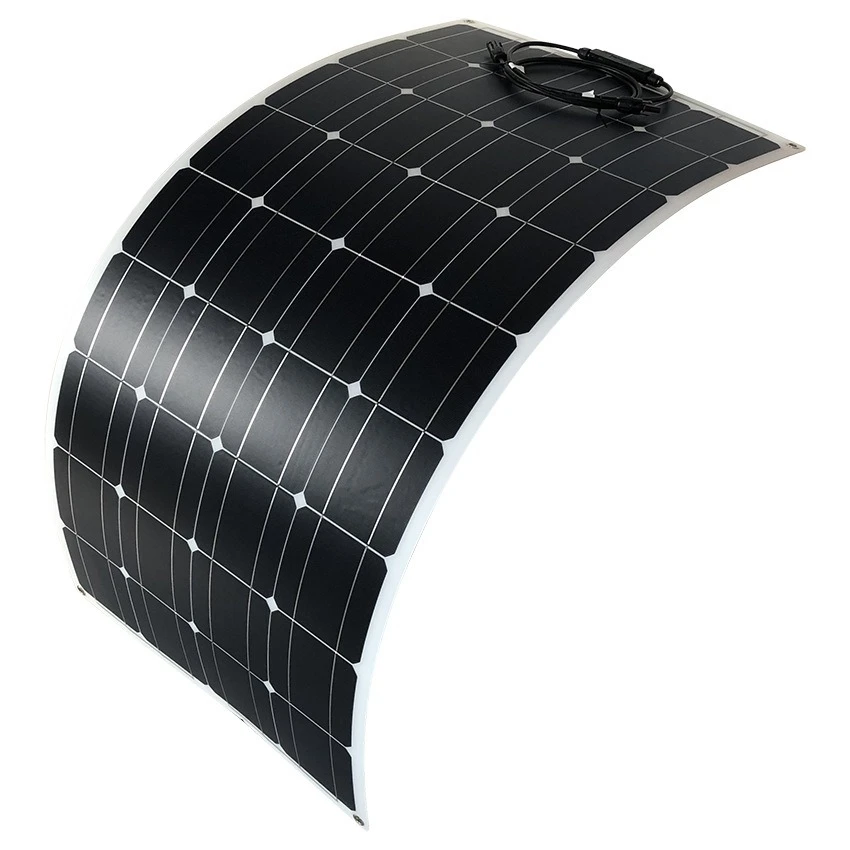 high efficiency 100w Monocrystalline PV 18V   Flexible Photovoltaic Panel transparent flexible solar panels