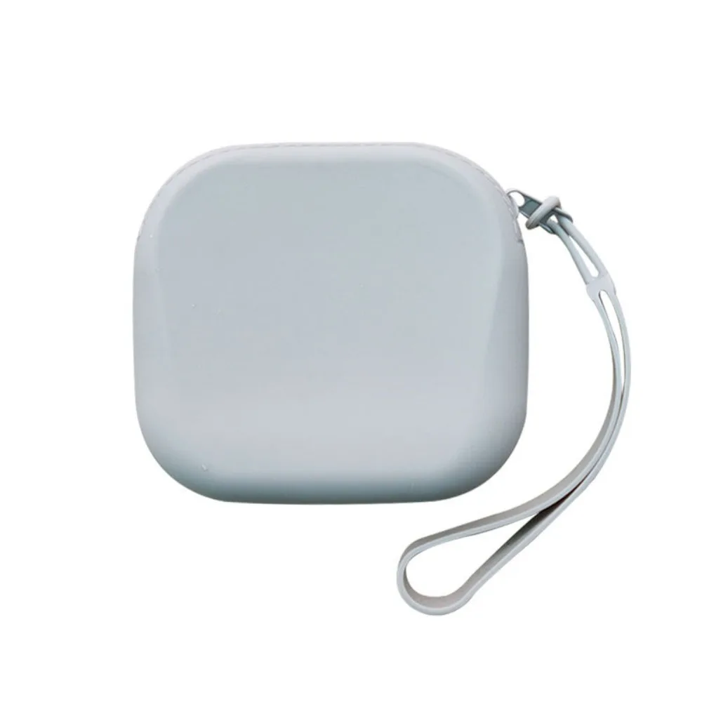 

Cute Silicone Silicone Coin Purse Square Waterproof Mini Storage Bag Solid Color Wallet Small Item Bag Outdoor