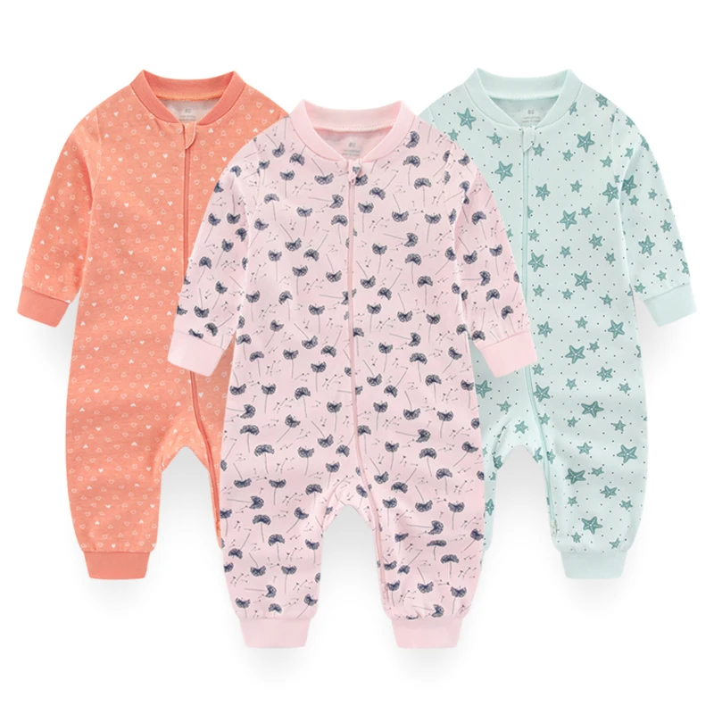 Newborn Baby Clothing Set 3Pcs Fall Cotton Rompers for 3M-2Y Boy Girl 2022 New Infant Jumpsuit Long Sleeve Kids Pajamas Outfits