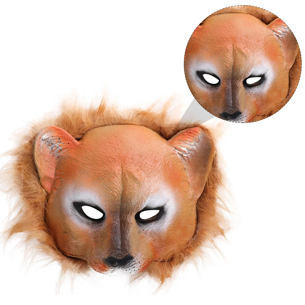 Leopard Mask Halloween Costume Accessory Cosplay Party Masquerade Half Costumes