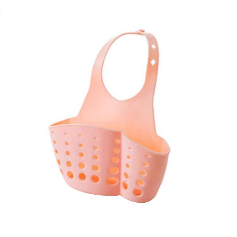 

Storage Hanging Basket Faucet Sink Organizer PVC Material Adjustable Snap Porous Design Easy Installation Kitchen Strainer