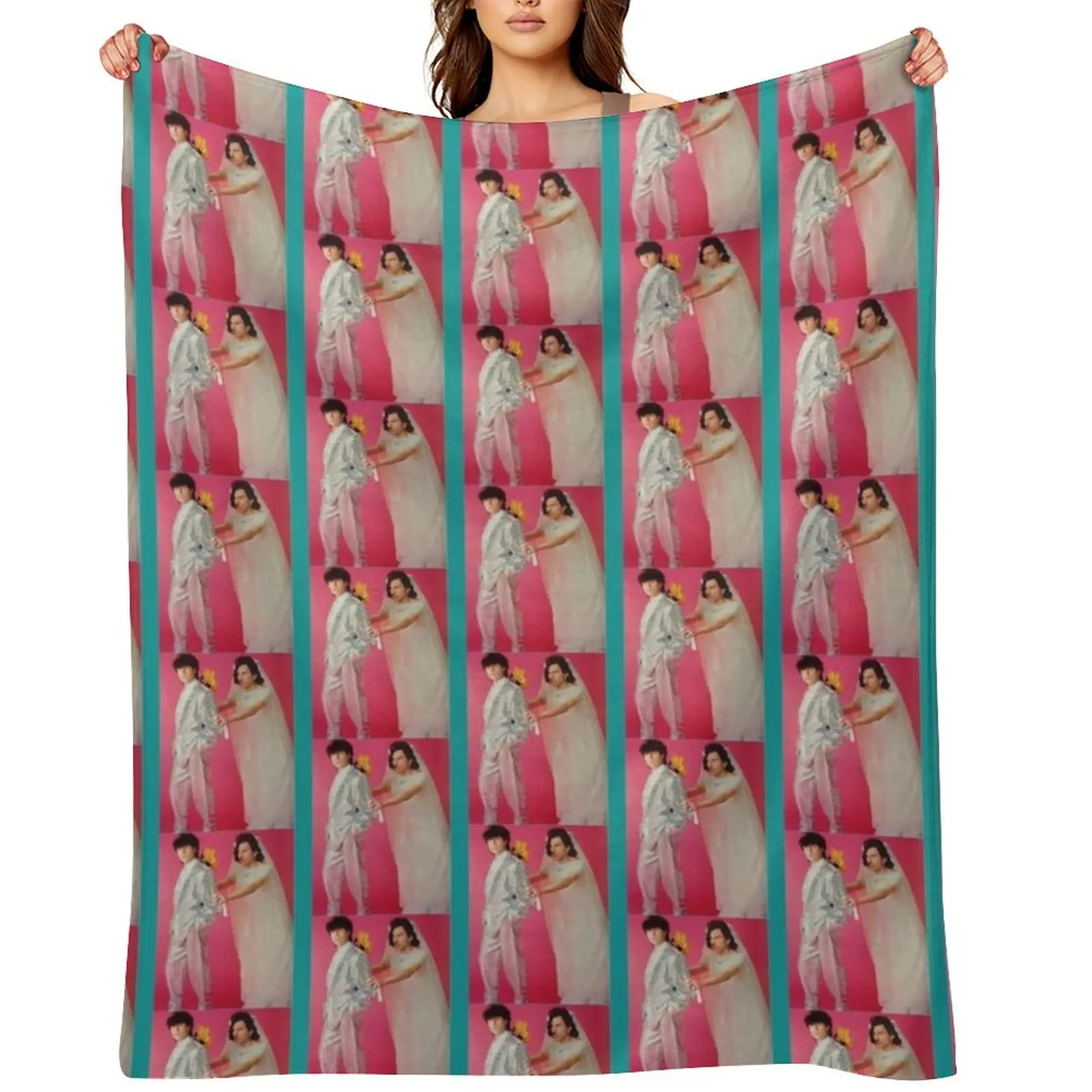 

Sparks band, Sparks brothers , Ron Mael Throw Blanket Vintage Sleeping Bag Flannel Fabric blankets ands Blankets