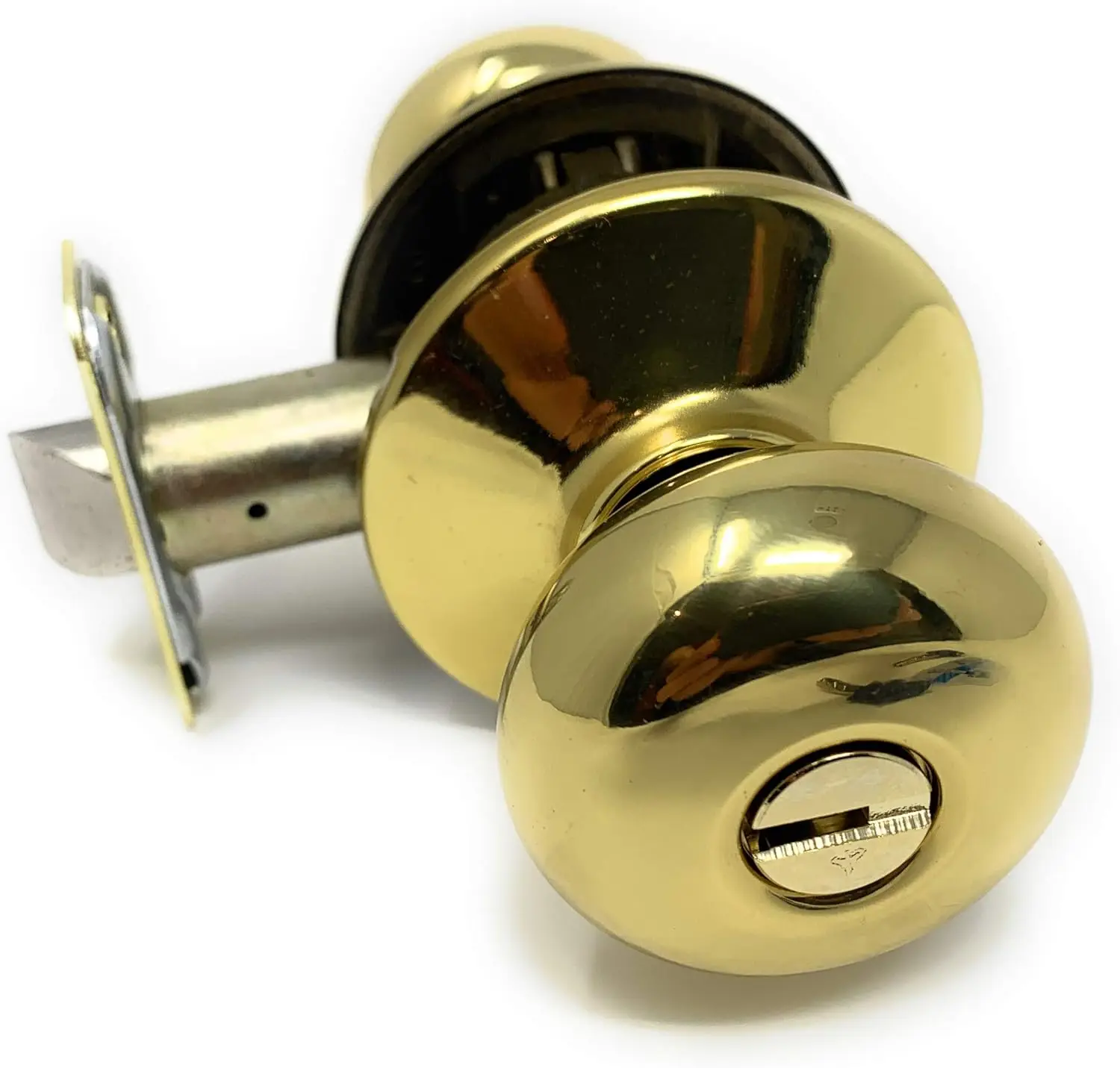 Interactive+ High Security Door Knob With 2 Keys. Adjustable 2-3/8