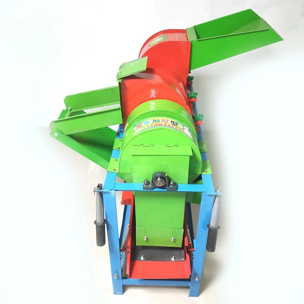 Multifunctional household corn sorghum millet soybean thresher with skin corn rapeseed threshing and screening machine