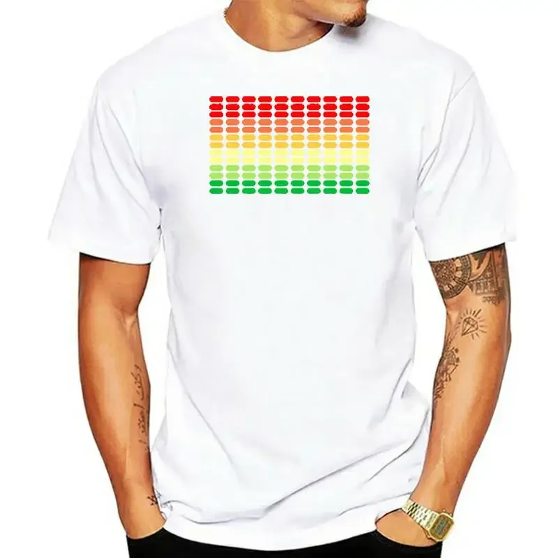 Light Up and down Flashing Equalizer EL T-Shirt Men for Rock Disco Party DJ T shirt  RUELK 2020 Sale Sound Activated LED T Shirt