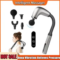 Extended Handle And Elbow for Self-Assist Upper Lower Back Muscle Relaxation Massage Fascia Gun Accessory