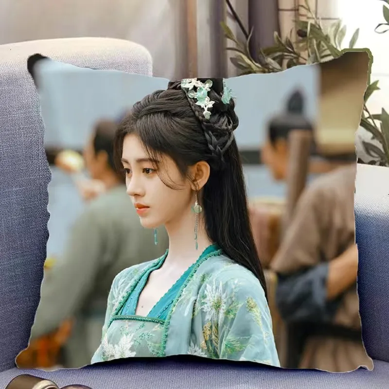 Chen Zheyuan Ju Jingyi HD Poster Double-sided Printed Pillowcase TV Chinese Paladin 4 Drama Stills Home Car Decor Cushion Cover