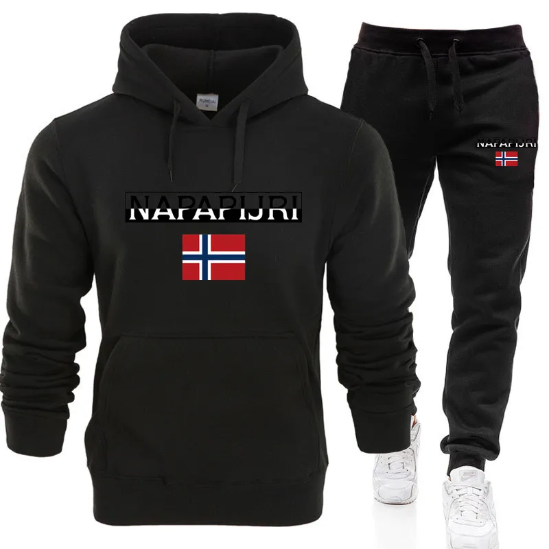 

Новинка 2024, зимняя толстовка с принтом и спортивные штаны, классический мужской/женский повседневный спортивный комплект для бега, пуловер с длинными рукавами и капюшоном