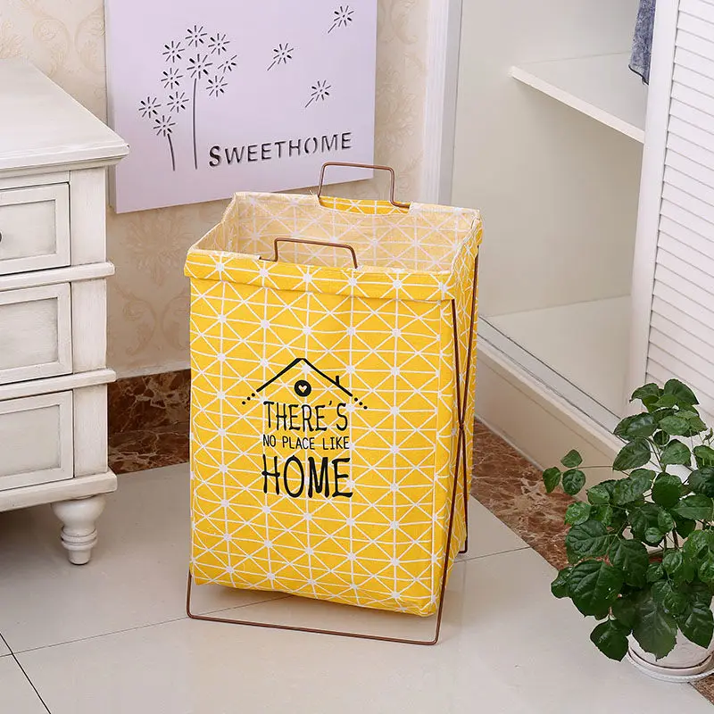 Household Laundry Storage Basket Lovely Pattern Sundries Container Folding Clothes Storage Bag 1 Piece Laundry Packing Case