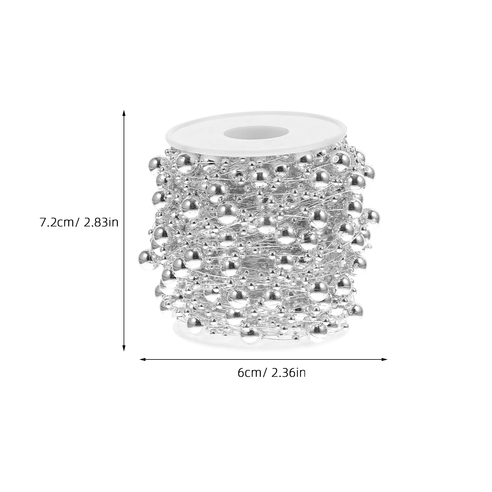 

1 Roll Faux Pearl Beads Garland Christmas Tree Decor Fish Line Bead Strand Diy Craft Plastic Pearl Strands Beads Chain