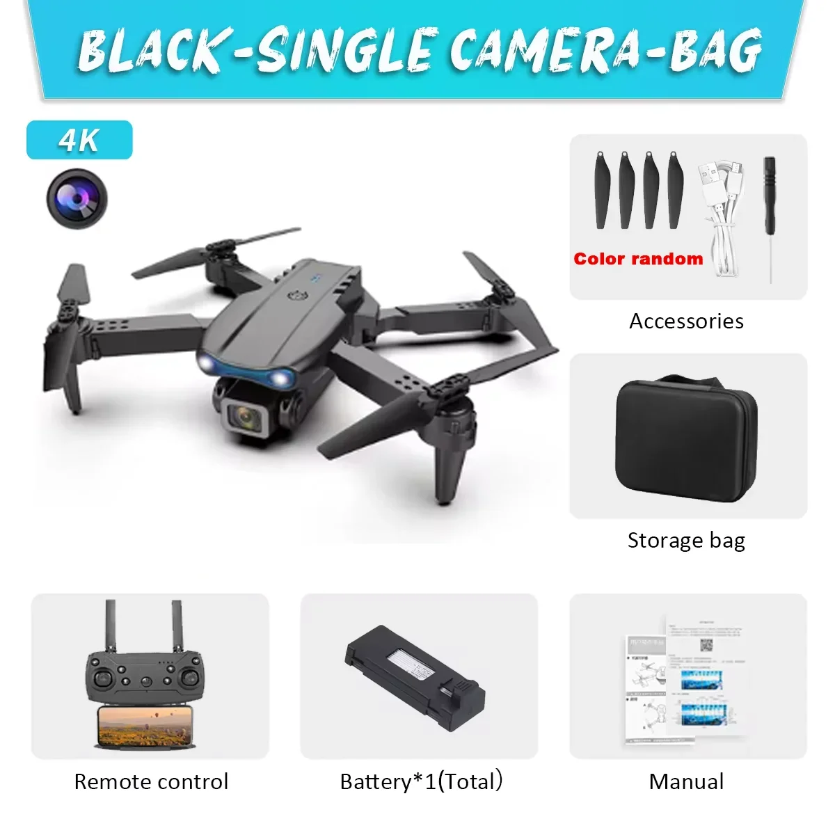 Dual Camera E99Pro HD Drone with WiFi FPV Obstacle Avoidance Quadcopter for Professional Aerial Photography