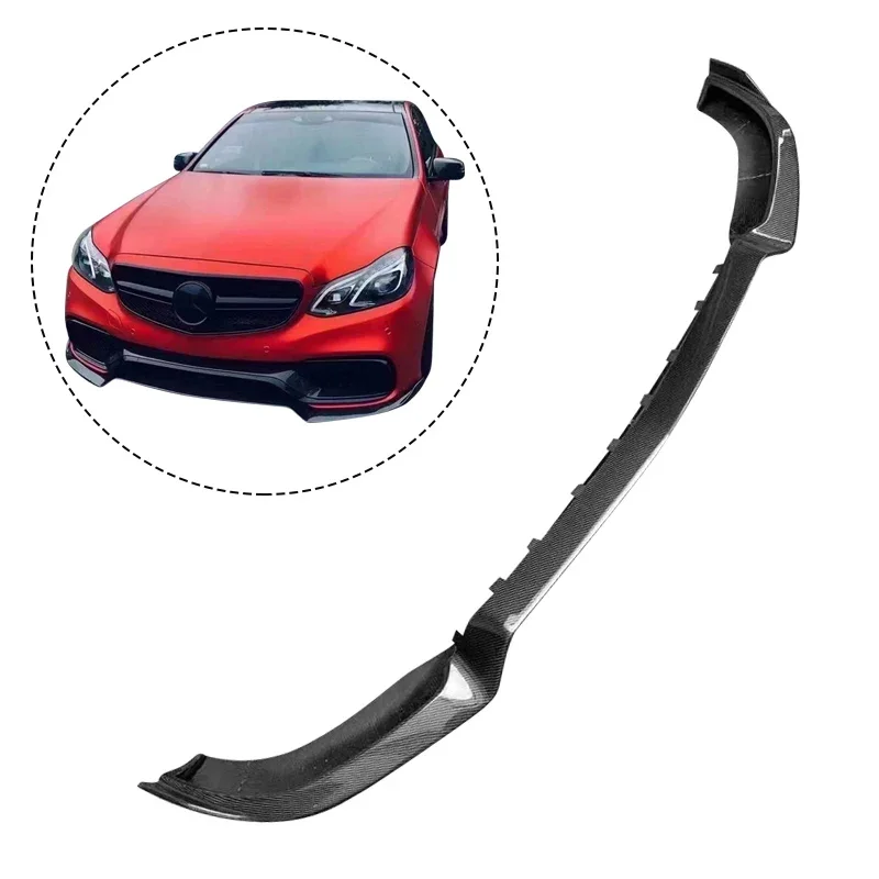 Carbon Fiber Front Bumper Lip Splitter For Mercedes Benz E-CLASS W212 E63 B-Style AMG 2014 2015 2016