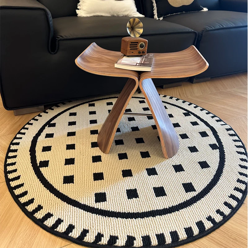 Loop Round carpet for living room Home decor Coffee Table rugs for bedroom rug Bedside Carpets Anti-slip door mat house Room mat