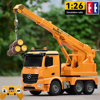 Double E Rc Truck 1/26 E586 Remote Control Cars Crane Excavator Engineering Construction Model Electric Toys Cars Toys for Boys