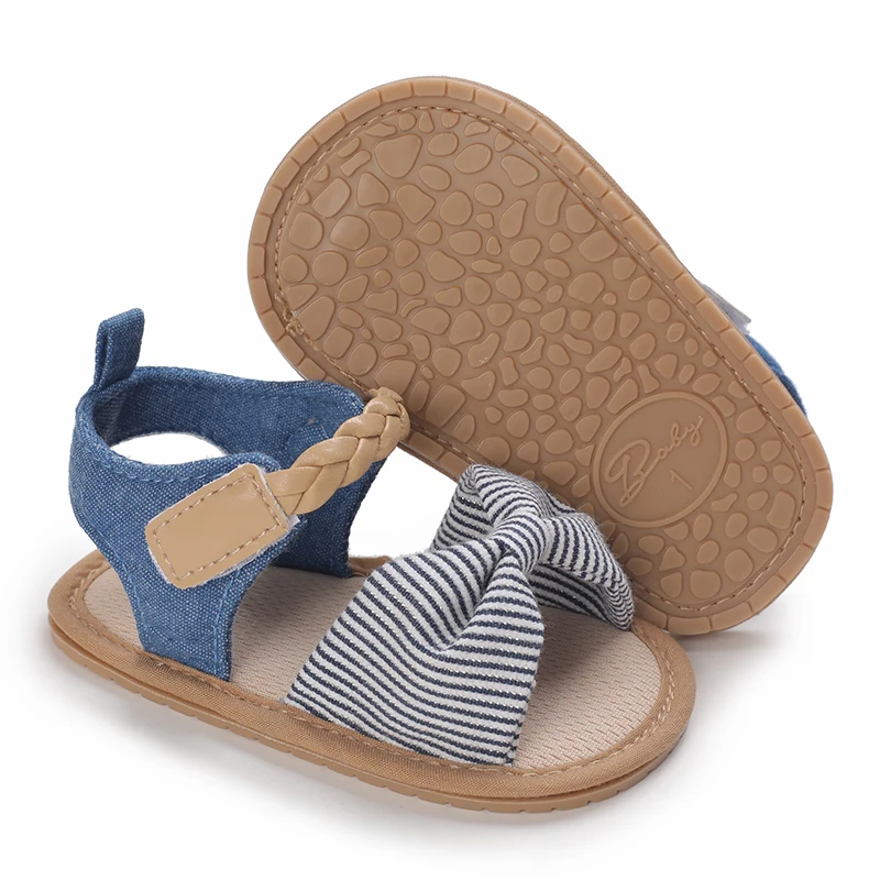 New Fashion Summer 0-1 Year Old Silicone Anti slip Sandals for Girls and Babies