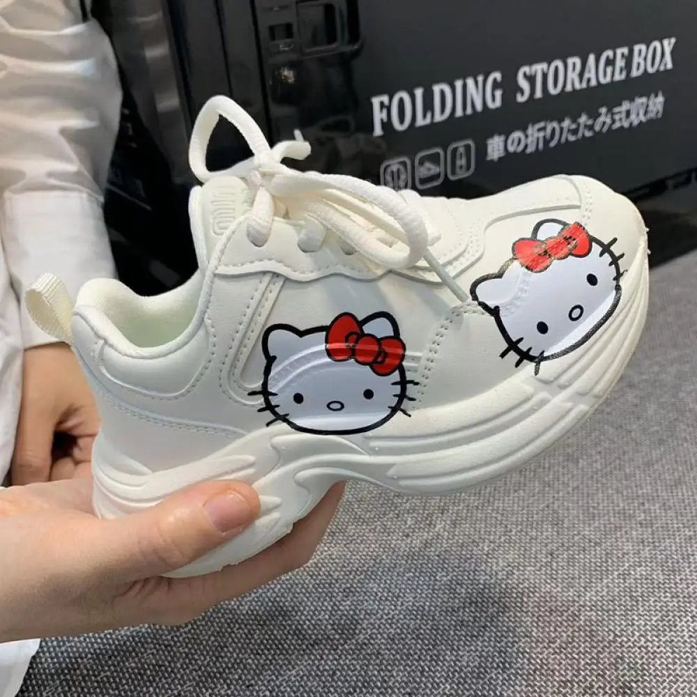 

Kawaii повседневная обувь My Melody Sanrio Girls Ins Hot Dad Shoes Новый стиль Весенне-осенние детские кроссовки Модная спортивная обувь в стиле аниме