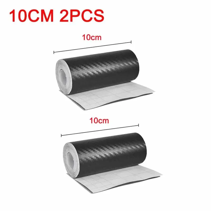 1/2 stücke Nano Carbon Faser Auto Aufkleber Paste Schutz Streifen DIY Automotive Schutz Film Auto Durch Sill Seite Anti scratch Band