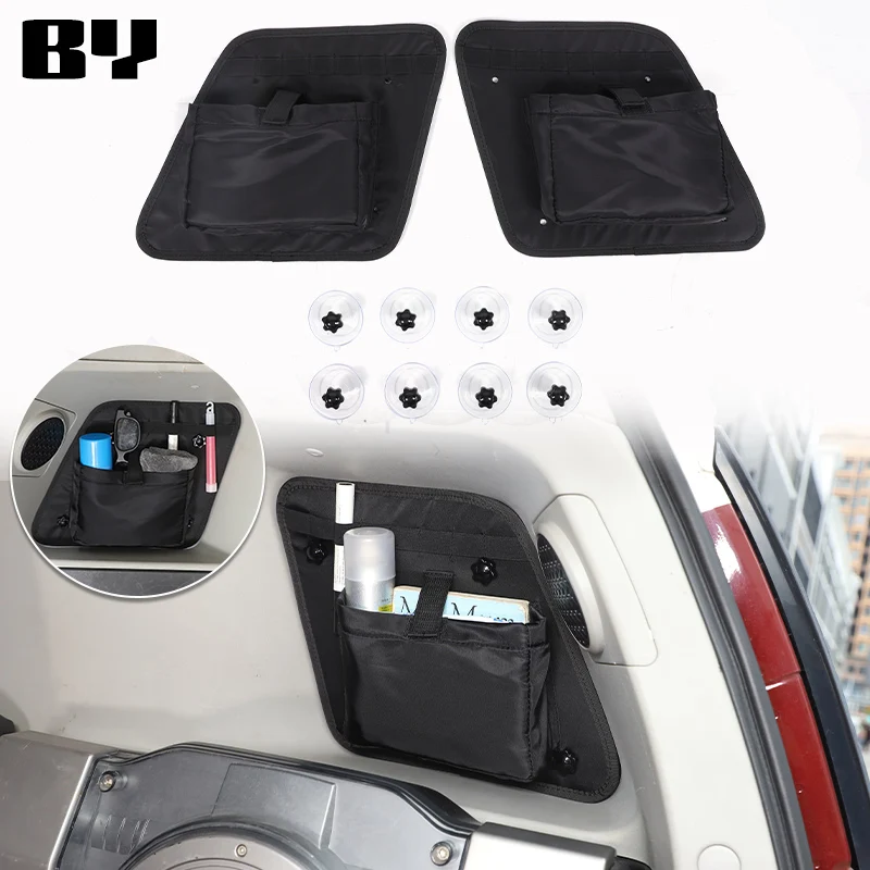 For Toyota FJ Cruiser 2007-2021 Oxford Cloth Black Car Rear Door Window Storage Bag Tools Organizer Car Accessories