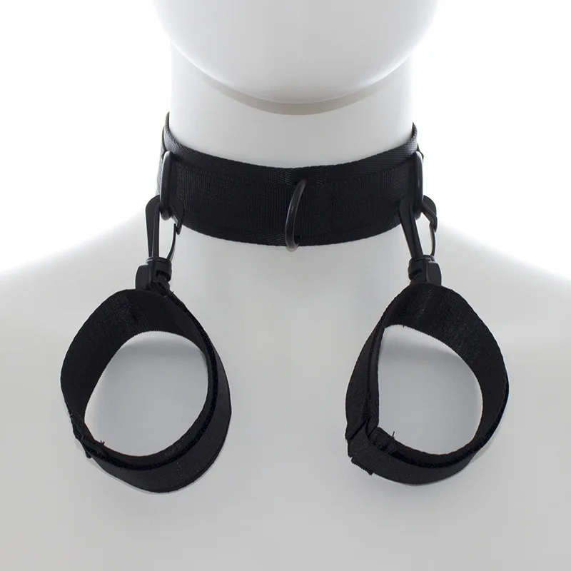 Woman Handcuff Neck Collar Body Restraint Sex Toy Adult BDSM Sex Games Bondage Strap System SM Slave Cosplay Sex Gear 18 Product