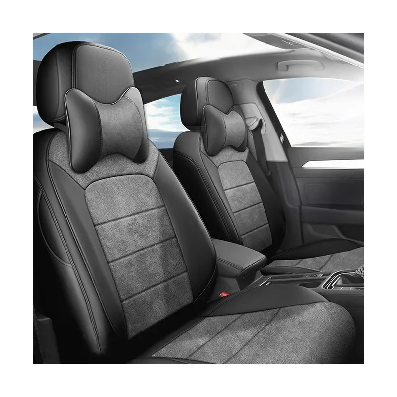 

Car seat cover, fully enclosed four-season universal flip fur car seat cushion, breathable and wear-resistant