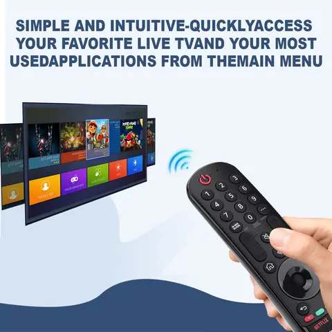Voice Magic för LG-TV-fjärrkontrollsersättning, för Magic Remote MR22GA med röstigenkänning och pekarfunktion 8 best sales LG magi - №6