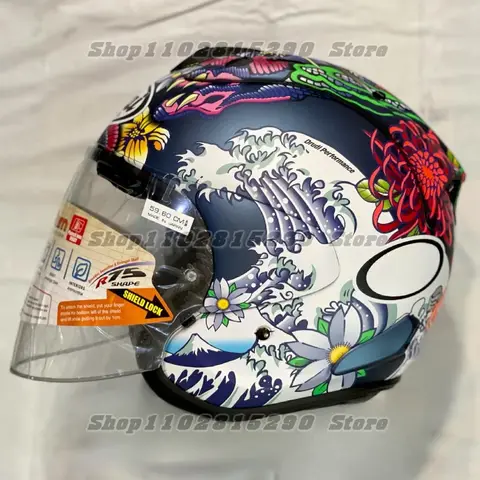 VZ-RAM 오리엔탈 무광 블루 하프 헬멧, 남녀공용 오토바이, 오프로드 SZ-R VAS 헬멧, 다운힐 레이싱, 마운틴 크로스, Casco Capacete