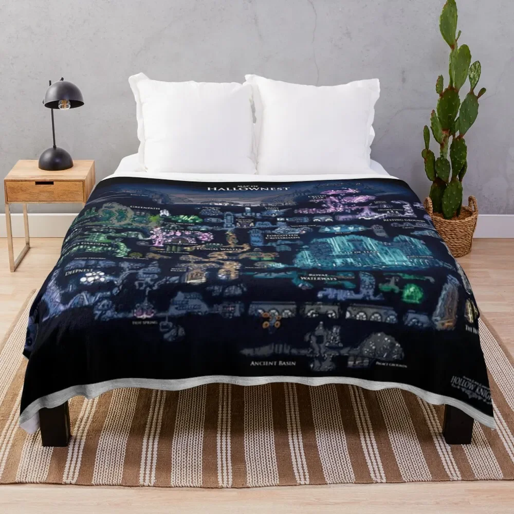 

The Hallownest Poster metal print tapestry Throw Blanket Bed covers Soft Picnic Fluffy Softs Blankets