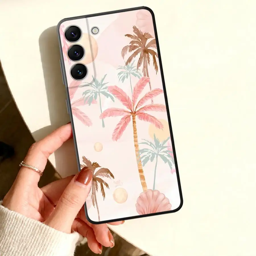 Summer Coconut Tree Case for Samsung Galaxy A57 A533 A56 A26 A35 A24 A27 A55 A52 A37 A16 A54 A36 A17 A34 A25 Phone Cover A12 A15