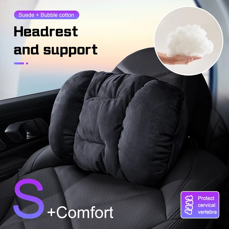 

Car Neck pillow Headrest lumbar support Suede Comfort cotton Cushion For Honda CRV CR-V Fit Civic Accord HR-V HRV City Odyssey