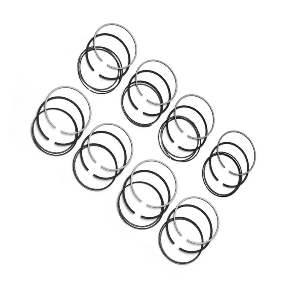 Engine Parts Piston Rings Set 92mm STD Fit 4.4L V8 GAS DOHC M62B44 For 96-05 BMW 540i 740iL E31 E38 E39 E53 840Ci Range Rover