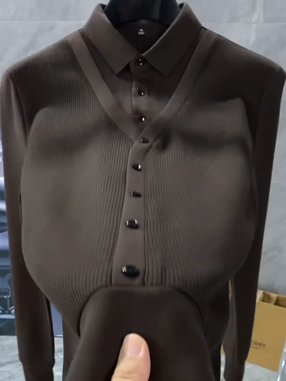 

Men's Autumn Winter New Sle irt Sweater Comfortable High Quali Faionable Versatile Haome Trendy Fake Two-Piece