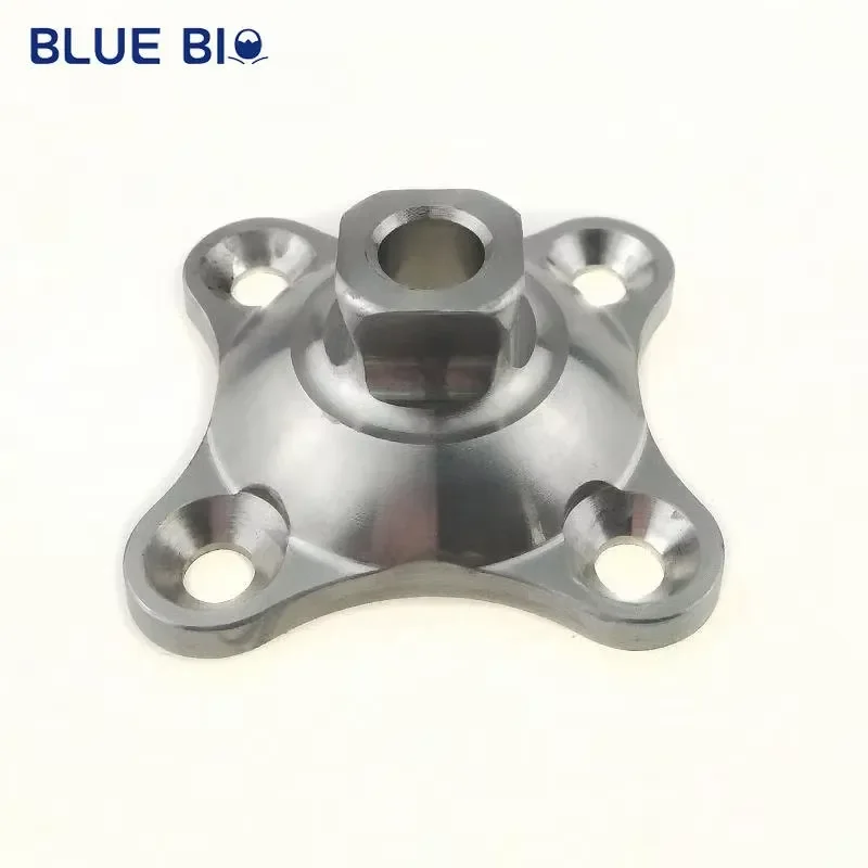 Stainless Steel Titanium Prosthetic Hardware Alignment Structure Square Adapter with Pyramid for Lower Limb Prosthetic