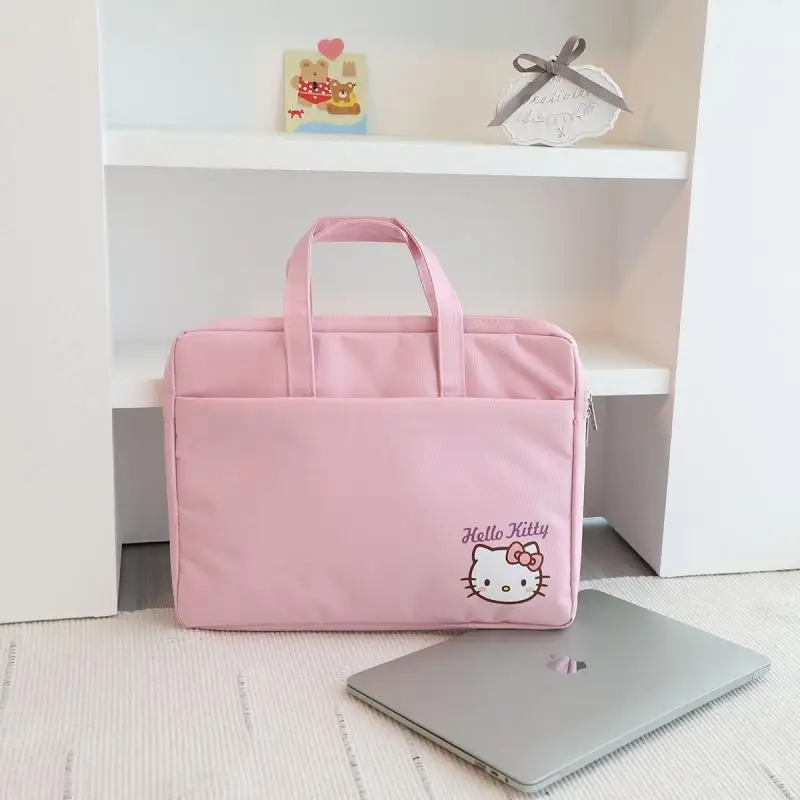 

Sanrio Hello Kitty Laptop Bag Laptop Bag Apple Universal High Capacity Cute Anime Figure Kawaii Waterproof and Wear-Resistant 24