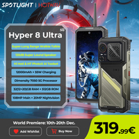HOTWAV Hyper 8 Ultra Walkie-Talkie Rugged Smartphone 125dB Lound Speaker 5G Mobile Phone 12000mAh 55W 108MP 12GB 512GB Cellphone