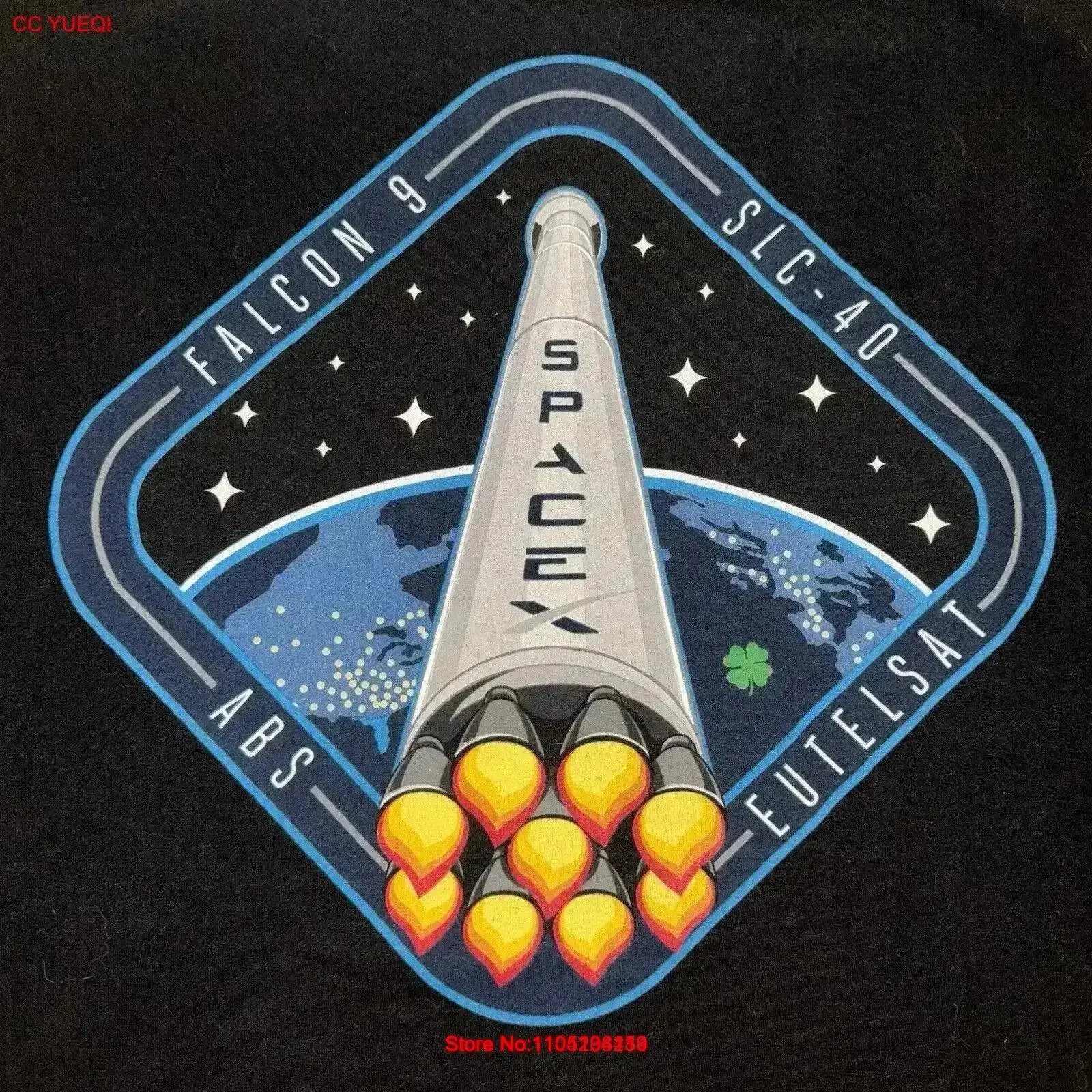 Rare SpaceX Falcon 9 Space Launch Complex Slick 40 ABS Elon Musk Mens XL T Shirt vintage Washed graphic Stylish Casual fashion