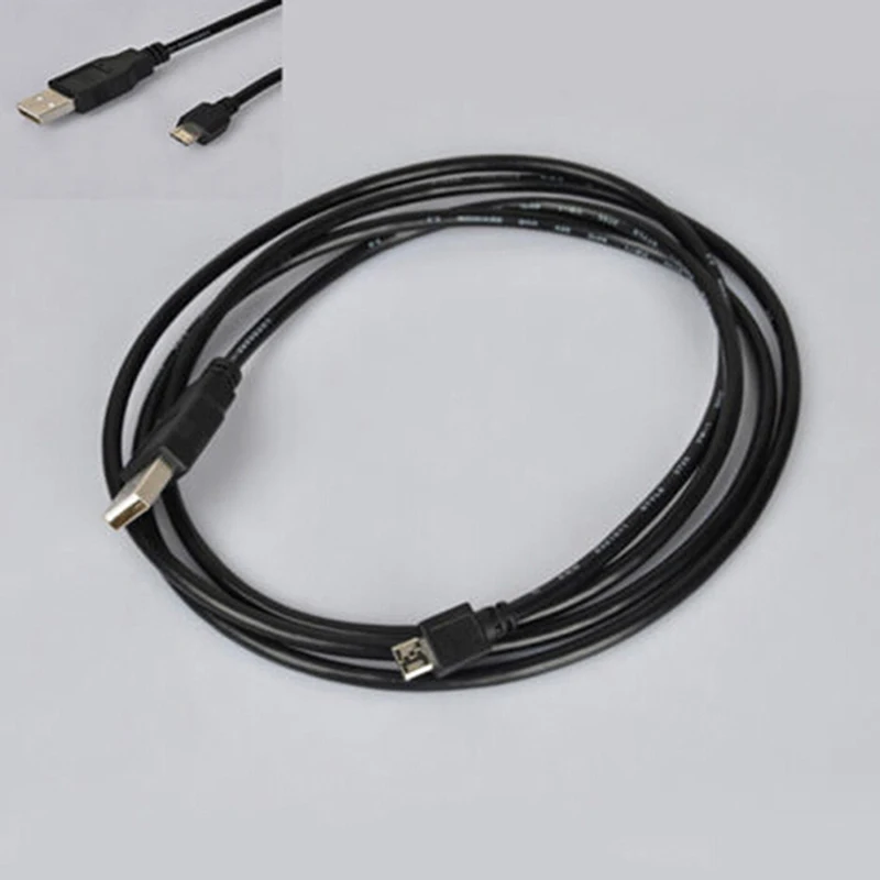 1Pcs High Quality Black micro usb charging data cable cord for playstation 4 ps4 controller